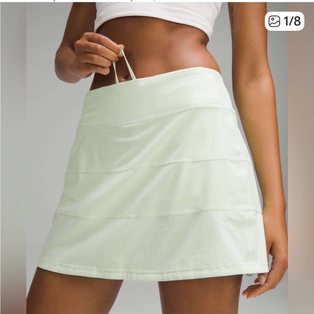 Lululemon Athletica Mint Green Pace Rival skirt 8